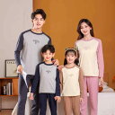 子供用インナー キッズ防寒肌着 上下セット 親子ペアパジャマ あったか厚手 秋冬 ボーイズ ガールズ ポリエステル