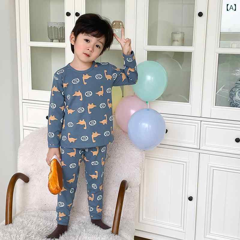 子供用パジャマ 上下セット ベビー キッズ 長袖 コットン あったか 保温インナー ...