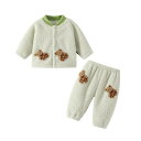 子供用ルームウェア 秋冬 男児 女児 ベビー 雲朵绒 上下セット 厚手 あったか 保温 春秋 冬 かわいい 66 73 80 90 ...