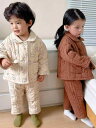子供用パジャマ 上下セット 冬用 厚手 男女兼用 裏起毛 あったか 部屋着 ルームウェア 寝巻き ブラウン系 星柄 ピンク系 花柄 クマ柄