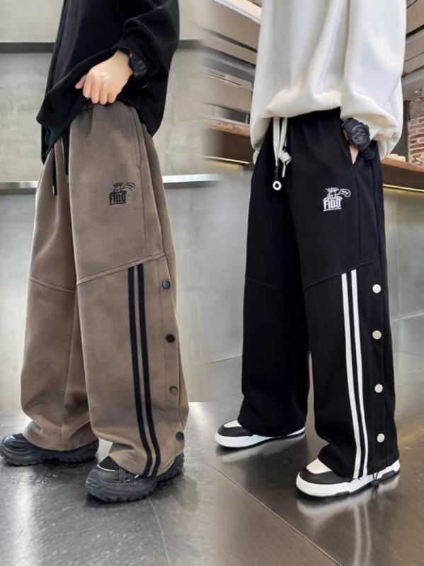 子供用パンツ スウェットパンツ ロングパンツ 男の子 春秋 スポーツ カジュアル ウェア コットン ポリエステル ブラック コーヒー グレー