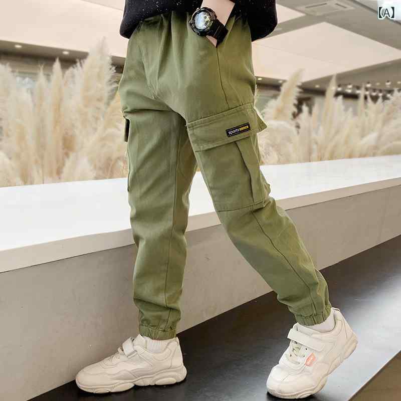 子供用パンツ ボーイズ ワークパンツ コットン...の紹介画像2