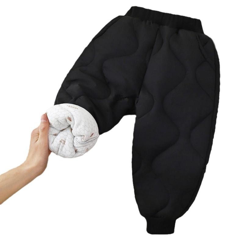 子供用パンツ 冬用コットンパンツ 裏起毛 3層構造 厚手 防風 ズボン 男の子 女の子 幼児 園児 普段使い 90cm 100cm 110cm 120cm 130cm 140cm 150cm ブラック ベージュ