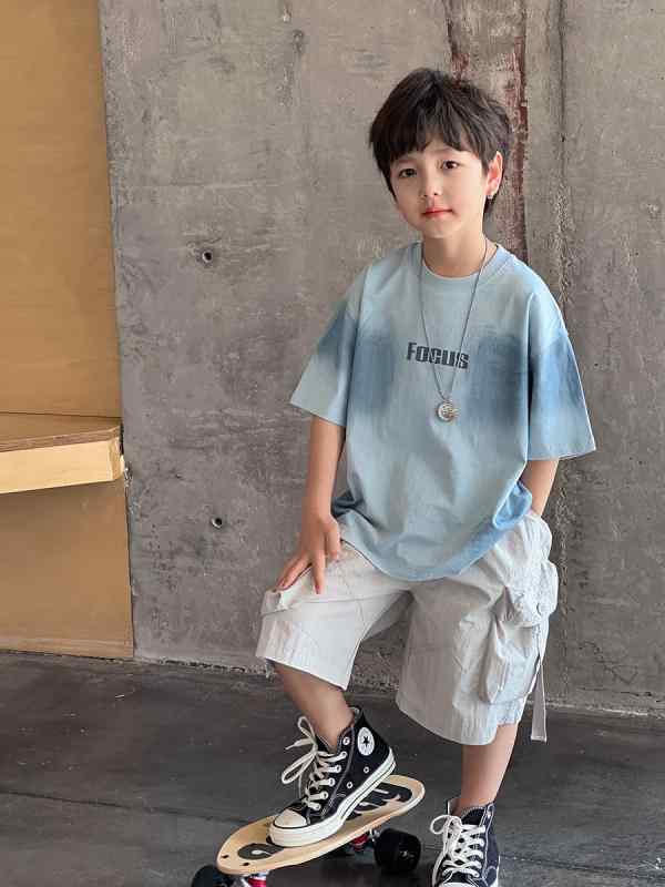 子供服 パンツ 男女兼用 ハーフパンツ キッズ ジュニア 夏 速乾 カーゴパンツ ショートパンツ ワークパンツ 無地 70%綿 30%ナイロン 紫 黒 グレー カーキ ブルー