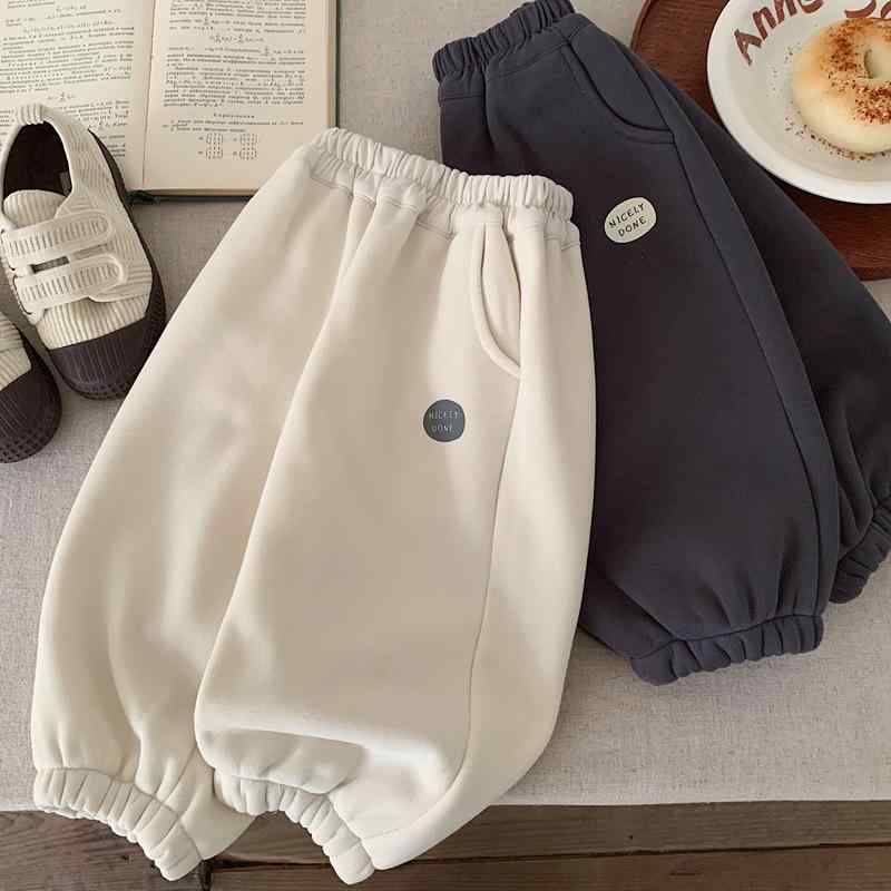 子供用パンツ ボーイズ 裏起毛 スウェットパンツ 冬用 厚手 スポーツ ズボン ミドルウエスト 80cm 90cm 100cm 110cm 120cm 130cm