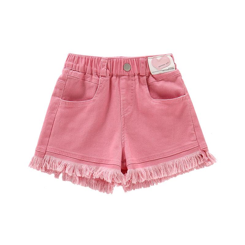 乐天商城 - 子供服 デニムショートパンツ 女の子 夏 キッズ ハーフパンツ 中 толстовка コットン 短パン ガールズ 無地 普段着