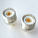 M型メス - SMA型メス MJ-SMA-J MJ-SMA Mコネメス ⇔ SMAメス 変換コネクタ 変換プラグ 変換コネクター 変換アダプタ 2個セット アマチュア無線用 無線通信