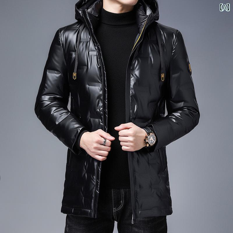 羽绒服 メンズ ライトダウンジャケット ショート丈 スタンドカラー 撥水 防寒 無地 黒 青 秋冬