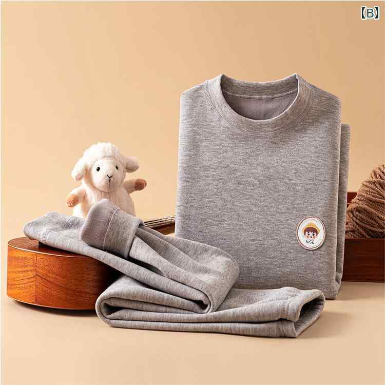 子供用インナー 上下セット 秋冬 厚手 裏起毛 男女兼用 キッズ ベビー パジャマ ル...