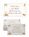 gift-ippo サンキューカード 100枚 メッセージカード フリマ ミニカード 名刺サイズ
