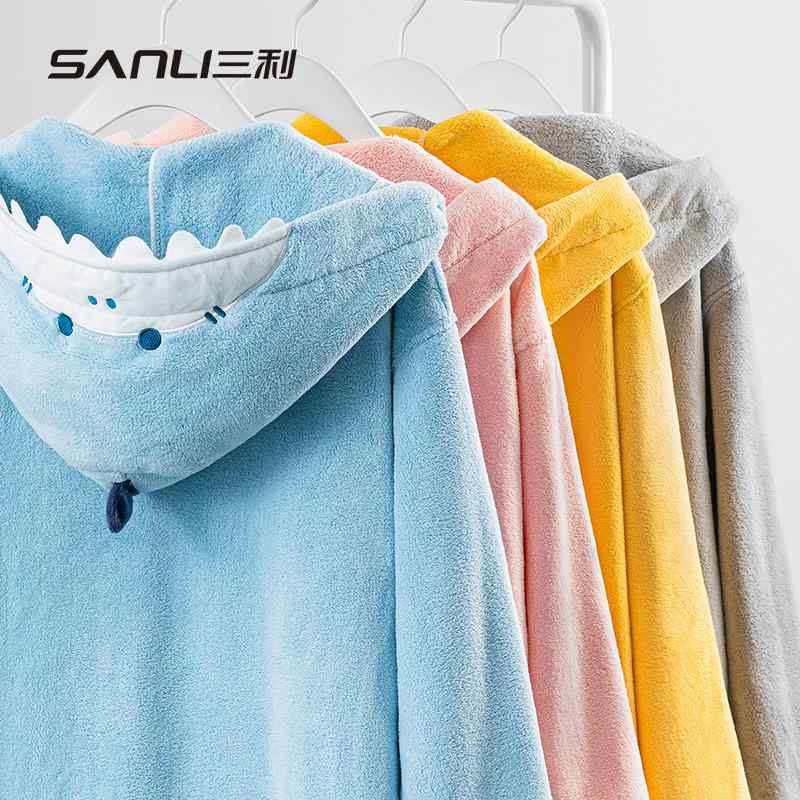 バスローブ 親子 レディース メンズ 子供用 フード付き コーラルベルベット 湯上がり着 春 男女兼用 ルームウェア 部屋着 寝巻き 防寒 吸水速乾 かわいい ふわふわ 柔らかい ギフト プレゼント