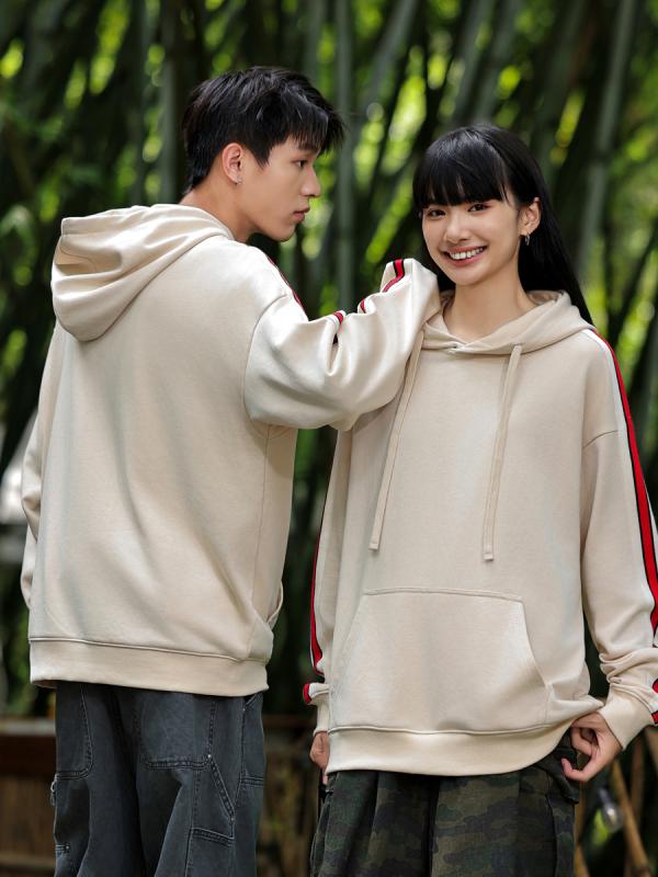 パーカー 男性用 スウェット プルオーバー フード付き 380G 綿 混紡 配色 リブ カジュアル スタイル ストリート 白 ホワイト グレー 金色 秋 紺 ネイビー 黒 ブラック S M L XL 2L 3L 4L