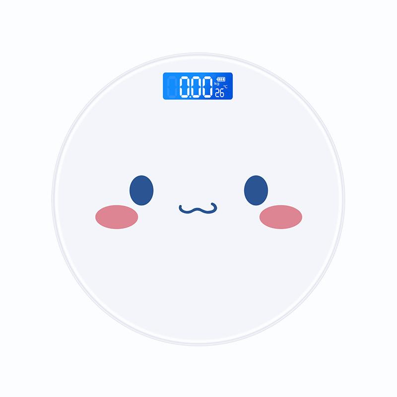 体重計 レディース 女性用 小型 薄型 ヘルスメーター デジタル 電池 USB充電式 家庭 寮 魔法陣 スマイル 水豚 かわいい