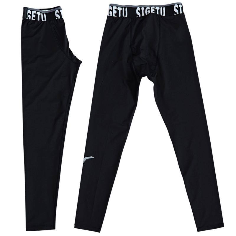 スポーツタイツ メンズ 男性用 スパッツ レギンス 春夏 秋冬 高弾性 速乾 トレーニング ランニング ヨガ フィットネス ロングパンツ ポリエステル ブラック