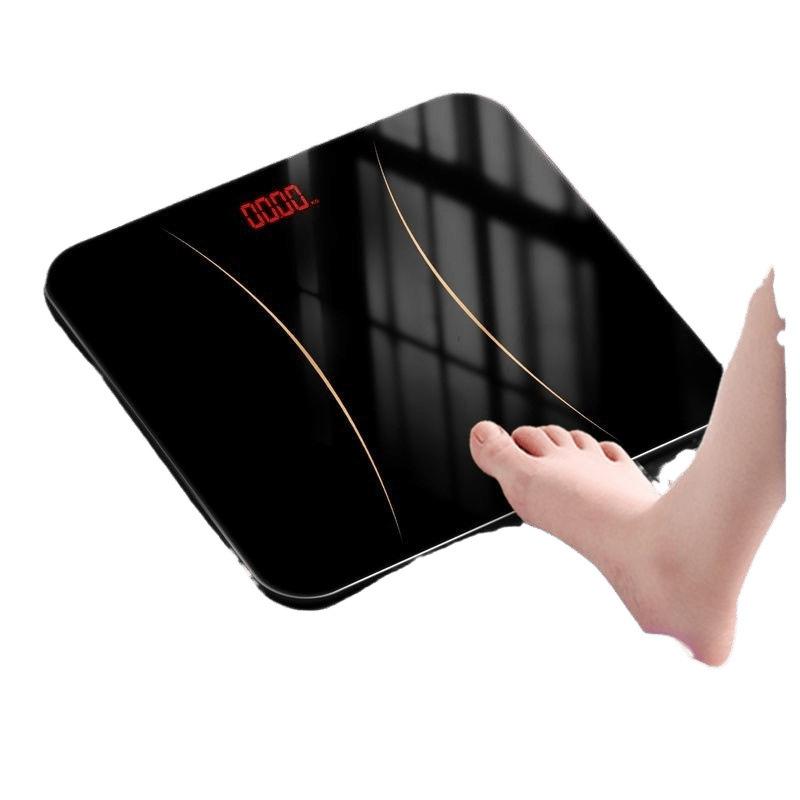体重計 デジタルヘルスメーター 電子スケール 薄型 強化ガラス 滑り止め付き 電池式 健康管理 象牙白 ローズゴールド 帝王ブラック 高貴パープル