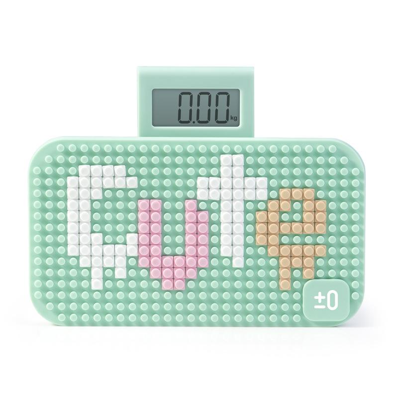 体重計 ガラス体組成計 スマートデジタル ヘルスメーター 電子スケール 湖藍色