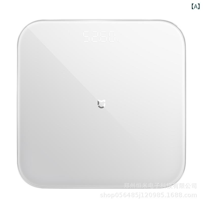 体重計 S200 ヘルスメーター 高精度 電子式 薄型 デジタル 電池式 ホワイト