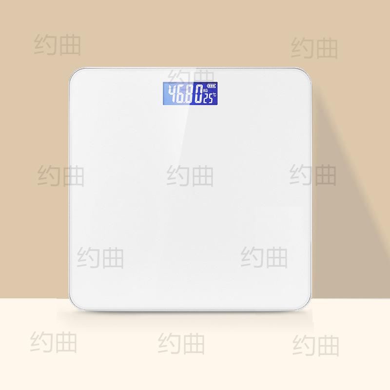 体重計 スマート体組成計 小型 ヘルスメーター 高精度 LCD LED スクリーン USB充電 電池式