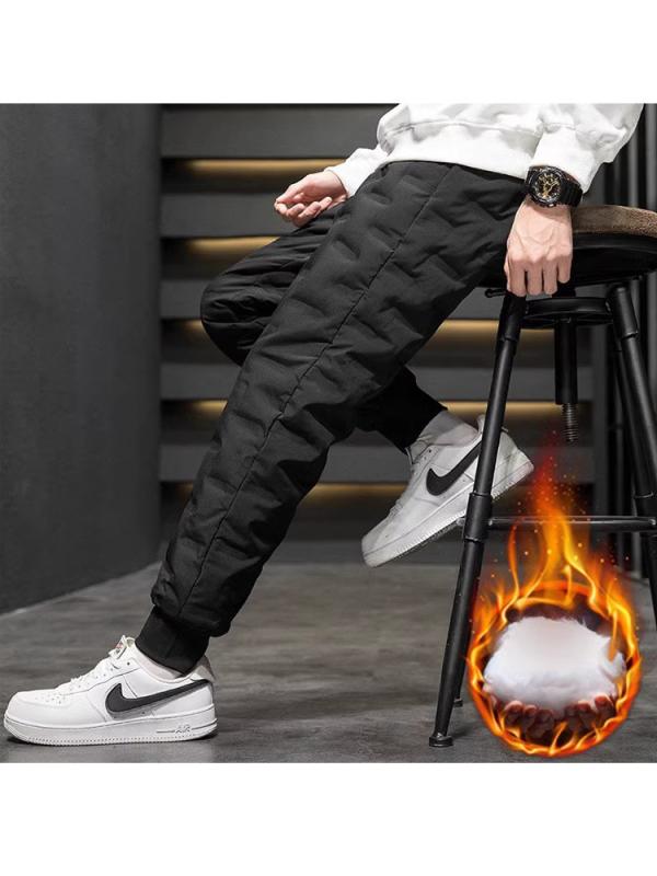 パンツ メンズ スウェットパンツ 裏起毛 暖かい 裾絞り カジュアルパンツ スポーティ 普段使い 部屋着 秋冬 ブラック