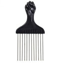 Filfeel アフロコーム、アフロヘアブラシインサートヘアカーリーブラシフォークプラスチックヘアピックコブ静電防止ヘアスタイルツールヘアドライヤー美容 ヘアスタイリングツール