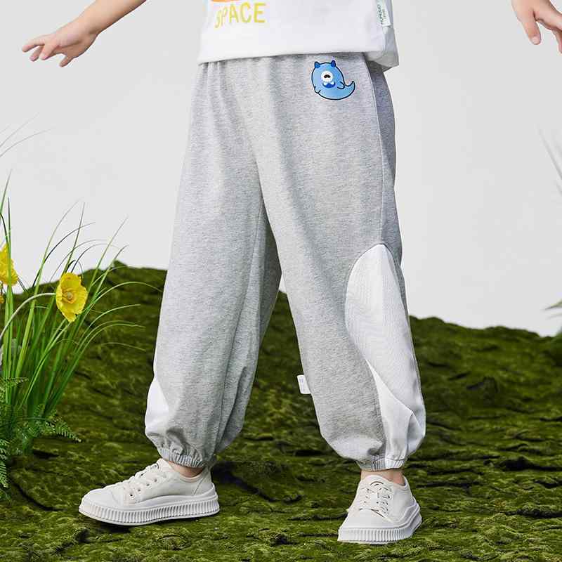 キッズ パンツ ベビー 薄手 メッシュ コットン100% エアコン 対策 長ズボン ランタンパンツ 虫除け ズボン 春夏 中小童 男の子 女の子 80cm 90cm 100cm 110cm 120cm 130cm 小幽灵 尖角龙 小悪魔 怪獣