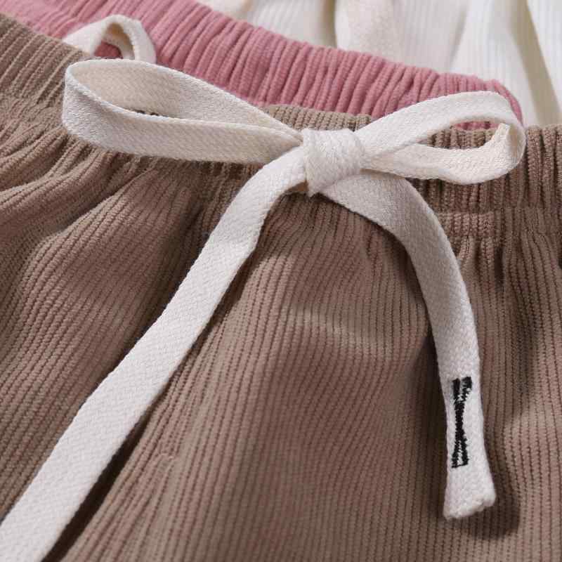 パンツ キッズ 男女兼用 子供服 コーデュロイ ロングパンツ カジュアルパンツ A類 中厚手 ウエストゴム 無地 春秋冬 90cm 100cm 110cm 120cm 130cm 140cm 150cm