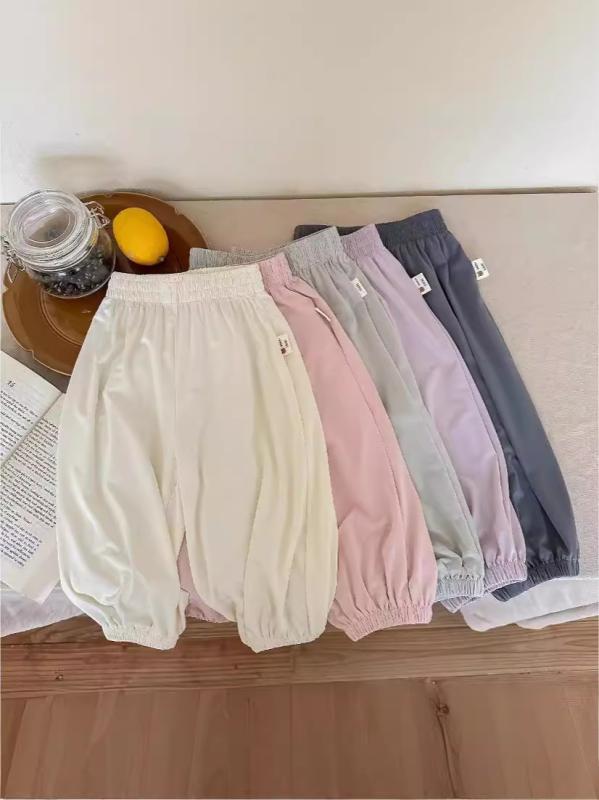 パンツ キッズ 男の子 子供 夏 速乾 UVカット 接触冷感 長ズボン ズボン 無地 80cm 90cm 100cm 110cm 120cm 130cm 140cm 150cm 160cm 170cm