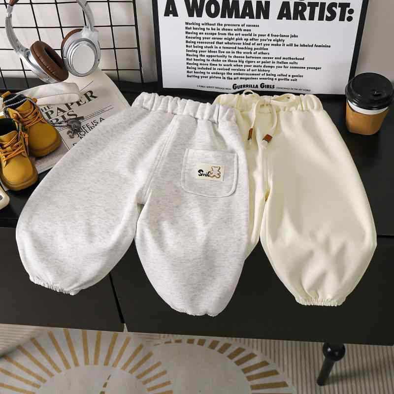 子供用パンツ キッズ 男女兼用 洋風 スウェットパンツ ベビー カジュアル 裾絞りパンツ レギンスパンツ スパッツ 長ズボン 春秋 冬 綿 80 90 100 110 120 130 140 150 160 グレー ベージュ