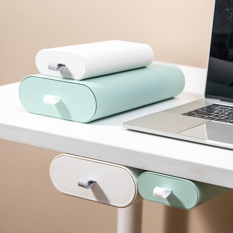 収納ケース レディース メンズ デスク下 卓上 引き出し式 小物入れ 文房具 化粧品 整理整頓 無地 プラスチック製