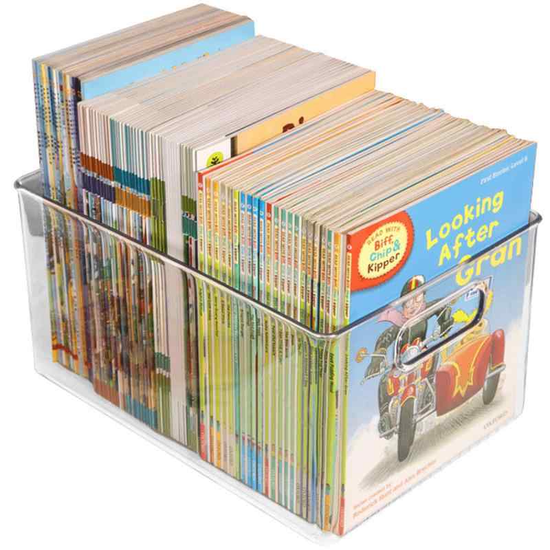 収納ボックス キッズ 絵本棚 オックスフォード 収納ケース 学生 雑誌 整理 大容量 透明 プラスチック