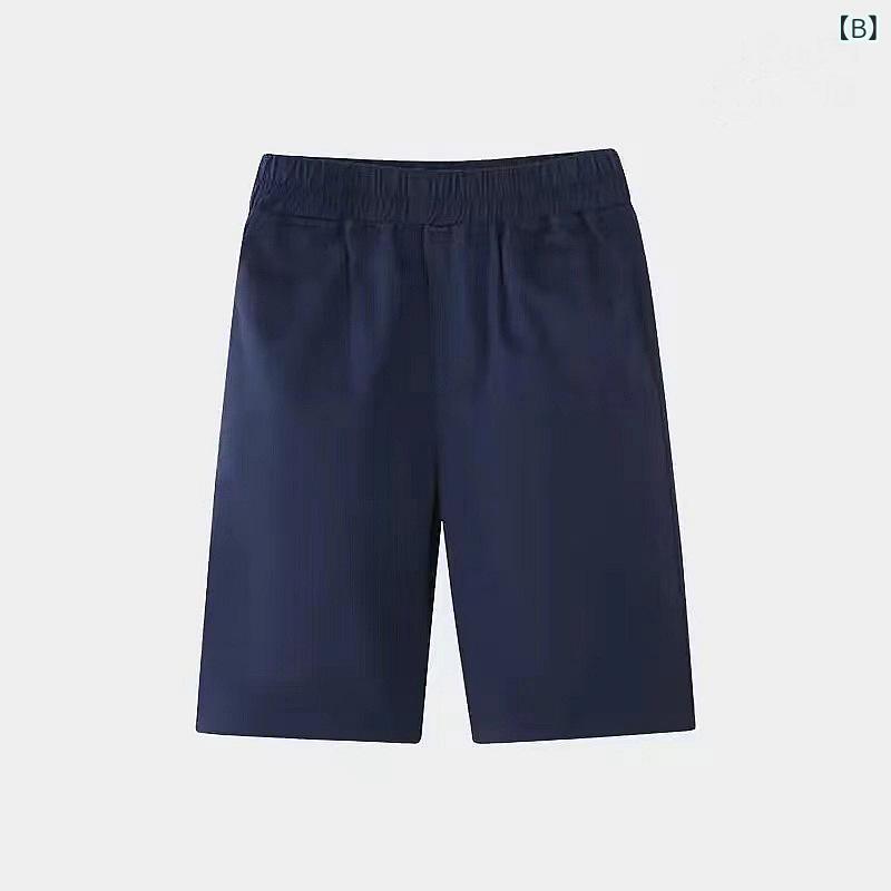子供用パンツ キッズ ハーフパンツ 短パン 小学生 スクールパンツ 夏用 コットン ...