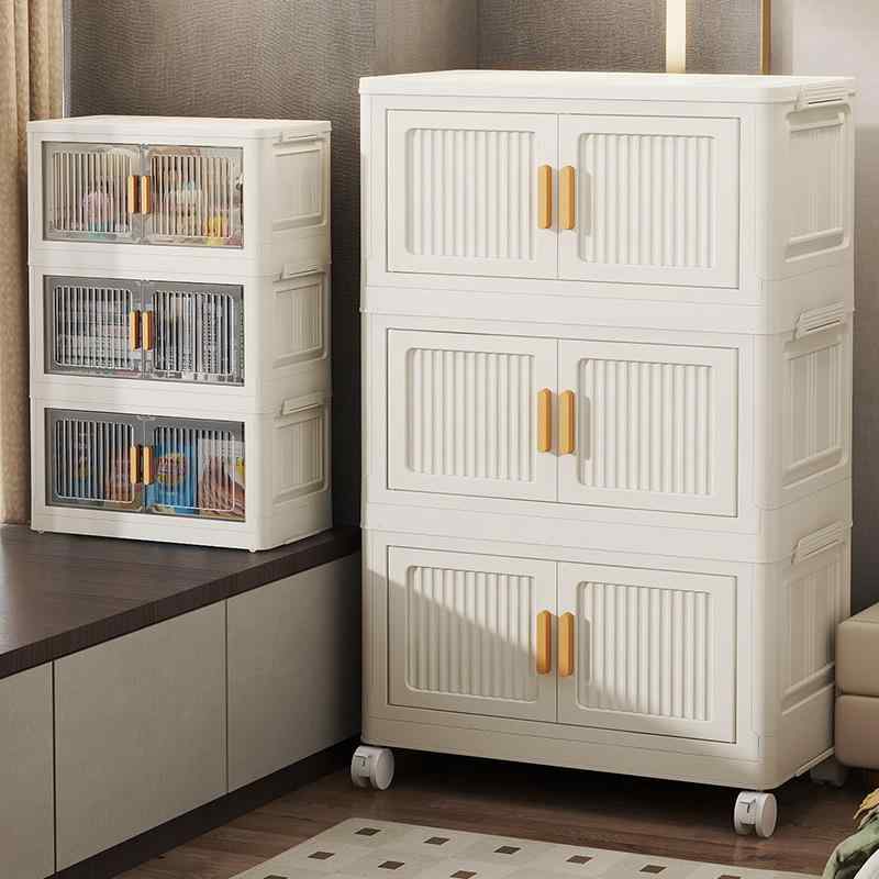 収納ケース レディース 折りたたみ式 キャスター付き プラスチック 衣類収納 おもちゃ箱 ランドリー収納 リビング 寝室 キッチン 新中式 45cm 55cm 60cm