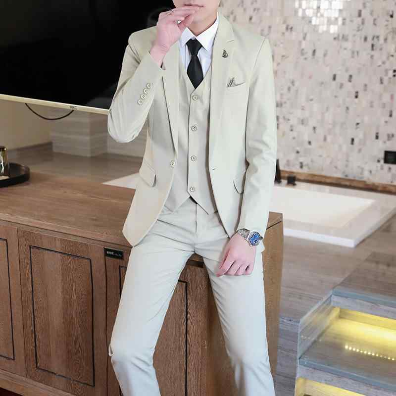 スーツ メンズ 男性用 セットアップ ビジネス フォーマル スリーピース スリム 紳...