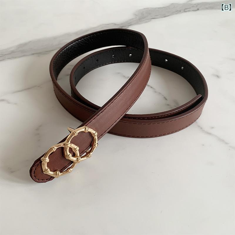 ベルト レディース 男性用 PUレザー 合金製バックル 黒 ブラック コーヒー 焦茶 キャメル 幅広 普段使い パンツ デニム ジーンズ スカート スーツ スラックス ショーツ ショートパンツ オールシーズン shadowtail-10414033 シャドーテール サンプル画像3