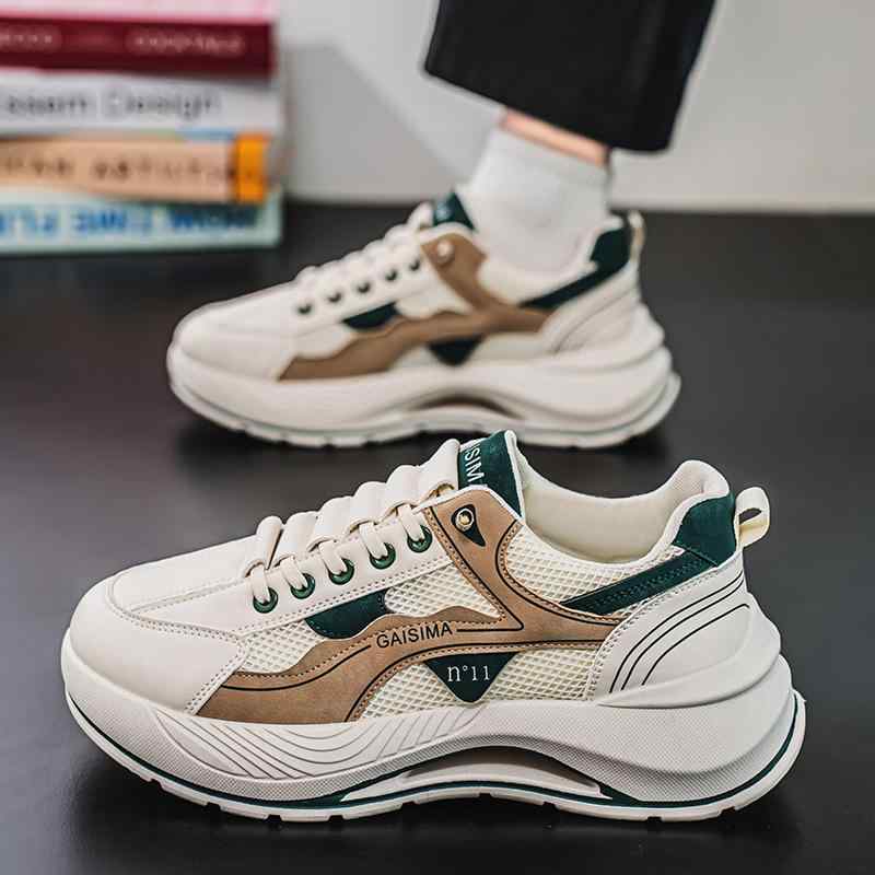 スニーカー メンズ 厚底 スポーツシューズ カジュアルシューズ メッシュ 通気性 運動靴 ランニングシュ..