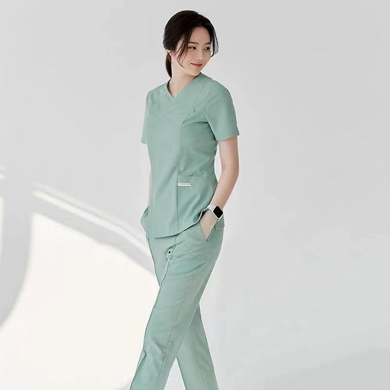 手術衣 レディース 医療用 白衣 半袖 薄手 春夏 歯科医 介護士 エステ リラックスウェア 部屋着