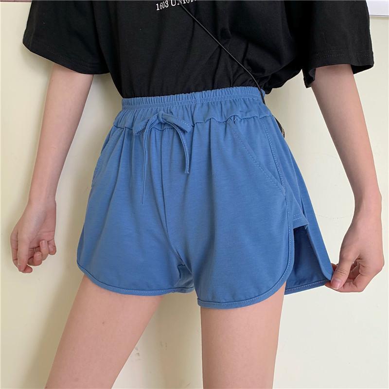 ショートパンツ レディース 高 висо腰 短パン ホットパンツ ルームウェア 部屋着 スポーツ 運動 伸縮性 吸湿速乾 白 緑 黒 紺 春夏