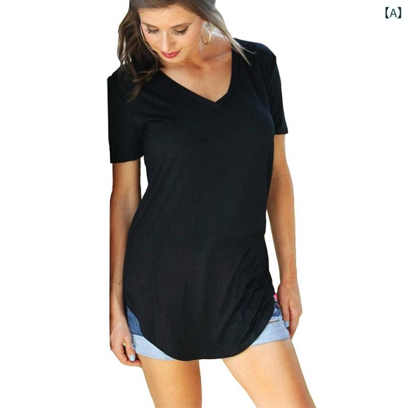 Tシャツ レディース Vネック 半袖 トップス...の紹介画像2