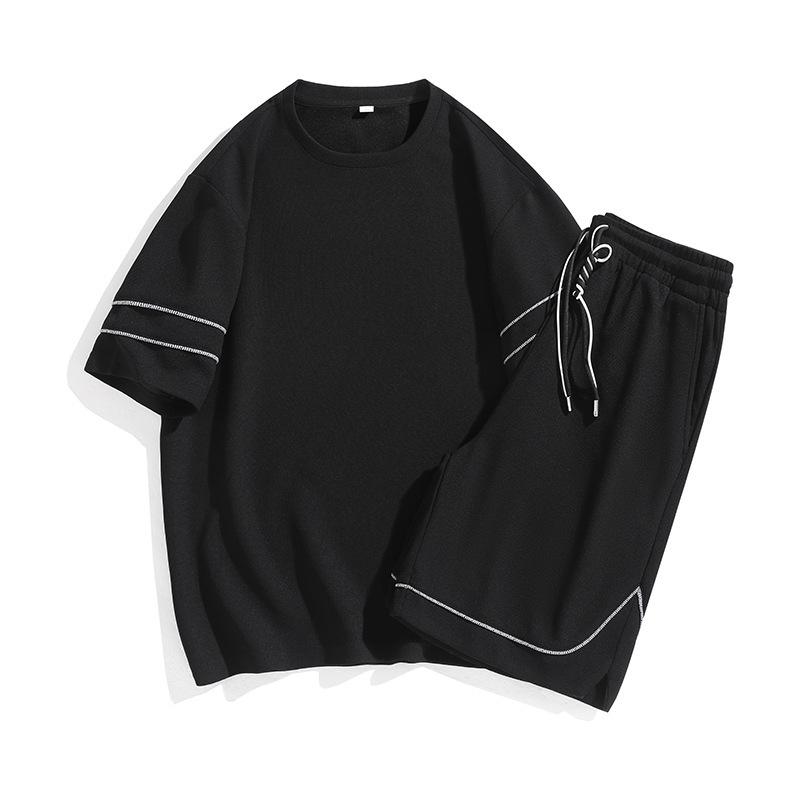 メンズ 半袖 Tシャツ ショートパンツ 上下 セットアップ 部屋着 ルームウェア 普段使い 接触冷感 伸縮性 ポリエステル ホワイト グレー ブラック