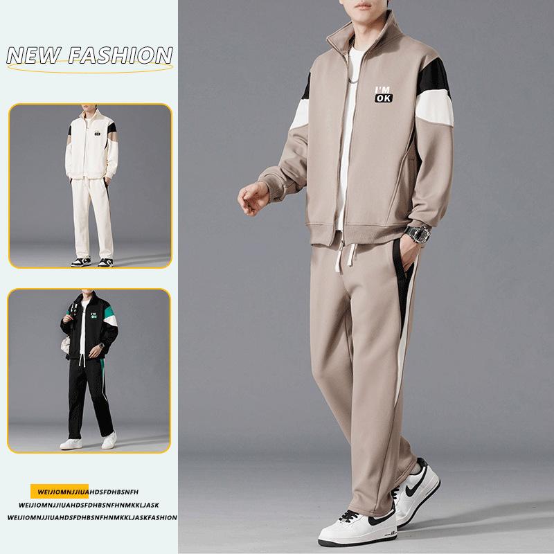 メンズ ジャージ セットアップ 秋物 スポーツウェア 上下セット 長袖 ジャケット パンツ 男性用 普段使..