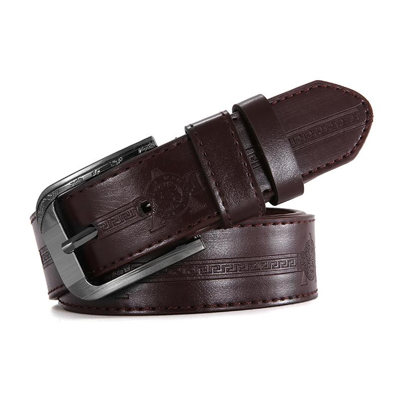 ベルト 男性用 レザーベルト カジュアル 普段使い 赤 黒 白 茶色 キャメル 幅広 合金 穴あき