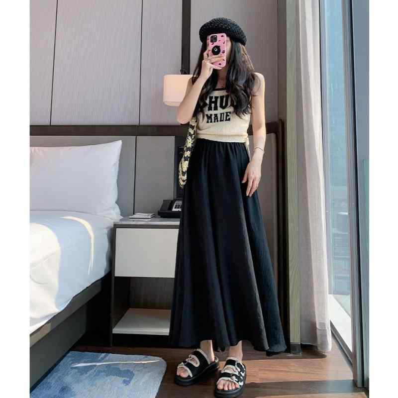 パンツ レディース 白色系 薄手 ハイウエスト ゆったり 褶 primaryColor 切り替え 休闲 阔腿パンツ 春夏 ポリエステル混紡