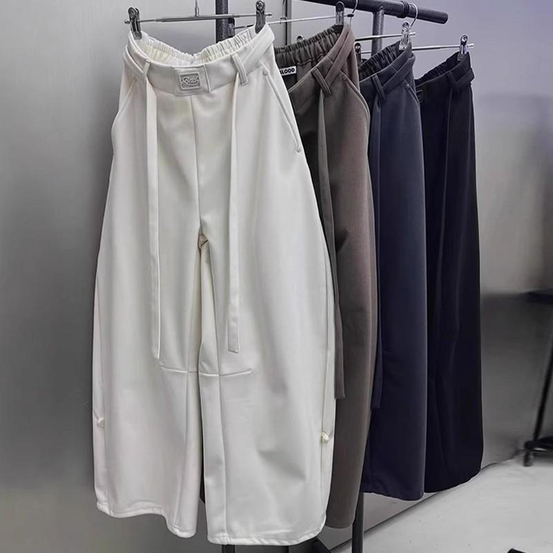 パンツ レディース テーパードパンツ カジュアルパンツ ロングパンツ コットン ゆったり 通勤 レッド ..