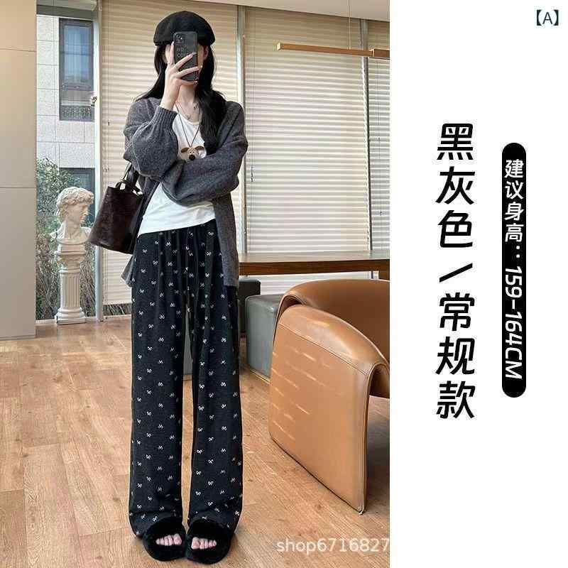 パンツ レディース 春秋冬 ポリエステル テーパードパンツ ワイドレッグパンツ ゆったり ルーズフィット ハイウエスト ポケット付き 黒 ブラック グレー アイボリー