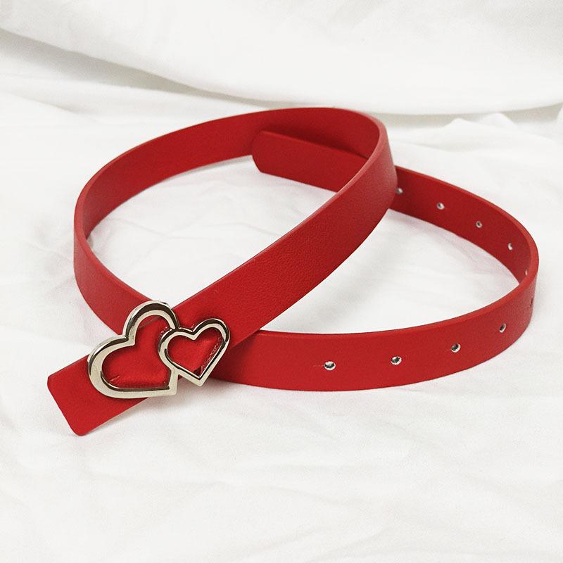 ・素材: PUレザー・バックル素材: 合金・バックルタイプ: インターロック・カラー: ホワイト+シルバー, ブラック+シルバー, レッド+シルバー, カーキ+シルバー, ダークブラウン+シルバー・ベルト幅: 2～4cm・長さ: 105cm...