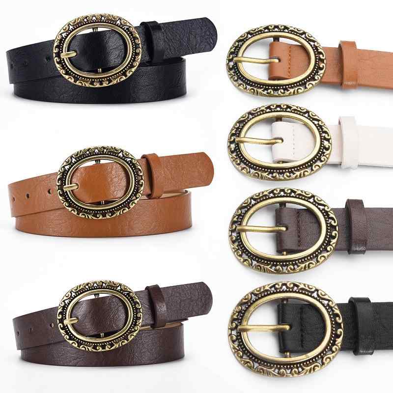 ベルト レディース スカート デニム ジーンズ 女性用 ウエストベルト PUレザー 合金 ブラック ホワイト ベージュ コーヒー色 幅広 普段使い お出かけ