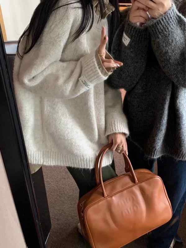 ニット レディース 韓国風 ふわふわ