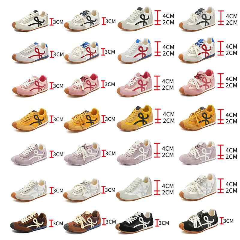 スニーカー レディース 厚底 バレエシューズ 本革 レザー 4cm インヒール ラウンドトゥ レースアップ ローカット フラット ぺたんこ 婦人靴 カジュアル 歩きやすい 白 黒 赤 ピンク 黄色 シルバー パープル 秋