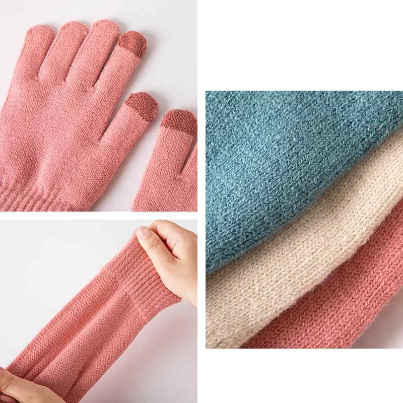 ・機能: タッチパネル対応、保温・スタイル: 指あり手袋・カラー: ネイビー、ピンク、ブラック、ブルー、グレー、イエロー、カーキ、ベージュ、レンガ・サイズ: フリー・素材: アクリル・主素材含有量: 71～80%・加工: ジャカード・カテゴ...