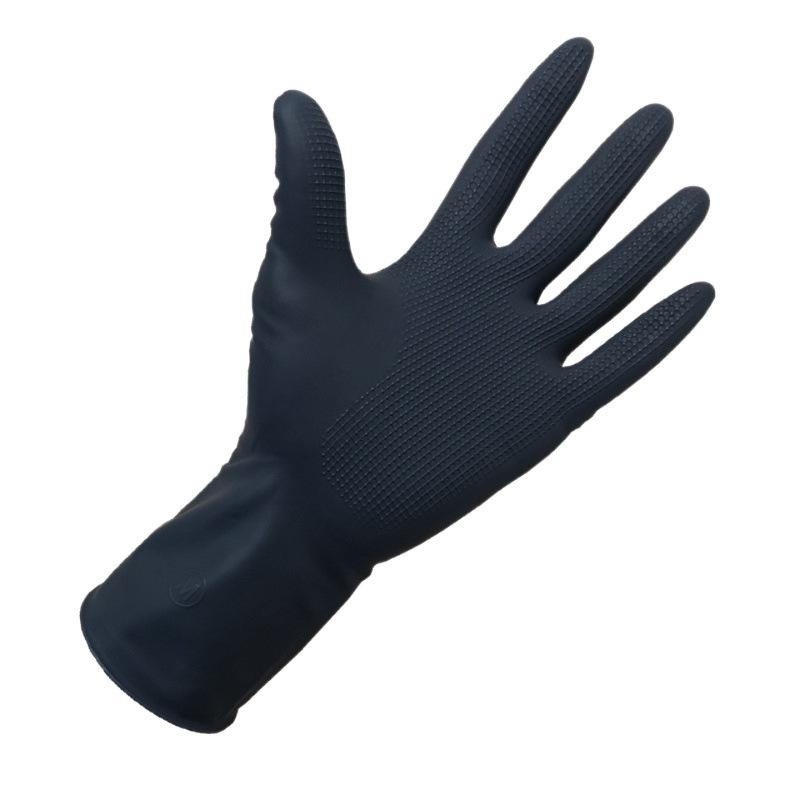 手袋 美容師用 理髪店用 滑り止め加工 弾性 ラテックス手袋 シャンプー パーマ 染髪 厚手